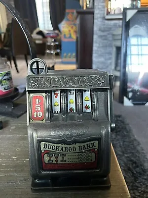 Vintage NEVADA BUCKAROO BANK - Slot Machine Novelty Bank +FAST SHIPPING! • $49.99