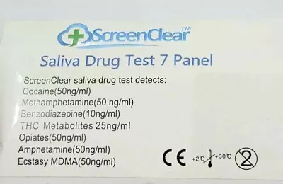 Instant Saliva Drug Test- 7 Panels Of Testing- OZ STANDARD- Only One For MDMA • $50