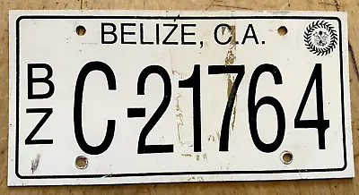 Belize  Central America Auto License Plate   Bz C 21764   Flat Plate • $44.99