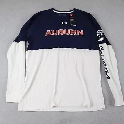 Auburn Tigers T-Shirt Mens XL Under Armour Heatgear Loose Tee Long Sleeve NWT • $19.99