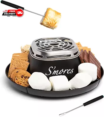 Tabletop Indoor Electric S'Mores Maker - Smores Kit With Marshmallow Roasting St • $51.18