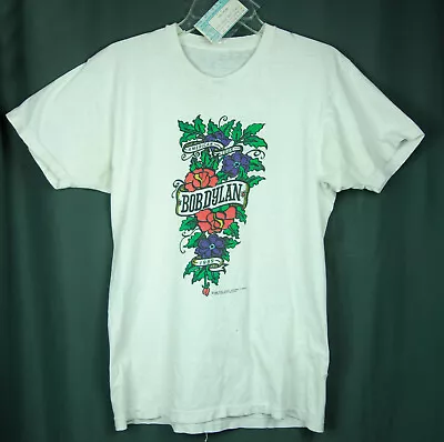 Vintage Original Bob Dylan 1989 American Tour Concert T-shirt With Ticket Stub • $39.99