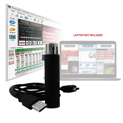 £85 • Buy 128 Channel DMX PC Mac Lighting Software Control USB Dongle Interface DJ