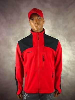 MAMMUT Full Zip Outdoor Windstopper Soft Shell Ultimate Pro Red Jacket Size XL • $59.90