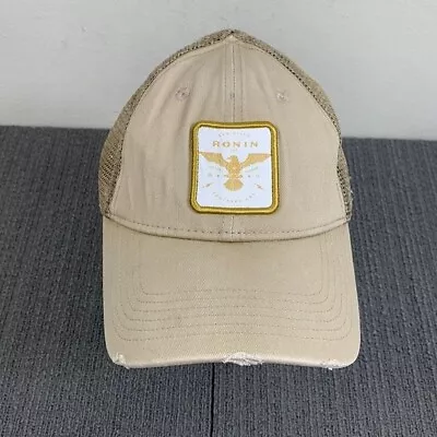 Ronin San Diego Southern CA Trucker Hat Mens Adjustable Tan Mesh Back Snapback • $8.79