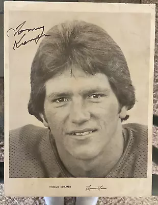 Vikings Tommy Kramer Signed Autograph Auto 8x10  Pic EARLY YRS. B & W • $9.99