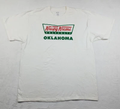 $13.17 • Buy Krispy Kreme Doughnuts Oklahoma Graphic Print T-shirt Men's Size XL White