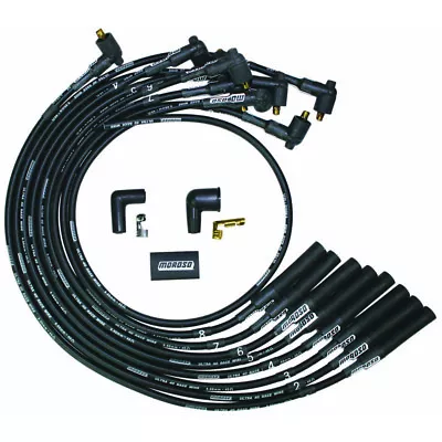 Moroso Spark Plug Wire Set 73710; Ultra 40 Race Wire Black Points For Chevy BBC • $95.65