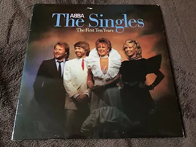 Abba VINYL 2x LP WITH GOLD PROMO STAMP The Singles : The First Ten Years • £38.99