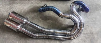$575 • Buy Custom Exhaust Pipes 2 Into 2 Fits For Harley-Davidson VROD NIGHT ROD