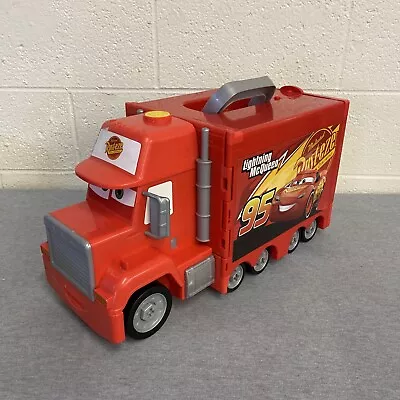 Disney Pixar Cars Lightning Mcqueen Mack Rust-Eze Talking Lights Truck Workshop • $49.99