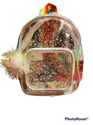 Glitter Rainbow Star Mini Backpack Kids NWT • $7.99