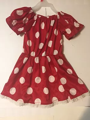 Toddler Minnie Mouse Costume Dress Red With White Polka Dots Halloween Costume • $8.50