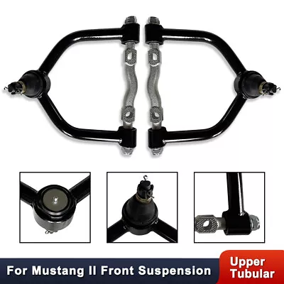 For Mustang II Tubular Upper Control A Arms Street Rod Stock Width Black • $116.68