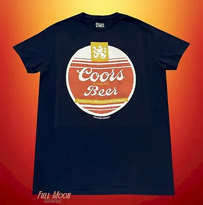 New Coors Banquet Beer Classic Retro Logo Men's Vintage T-Shirt • $19.95