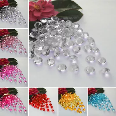 Time To Sparkle 1000-2000pcs Table Crystals Acrylic Confetti Scatter Wedding • £4.20