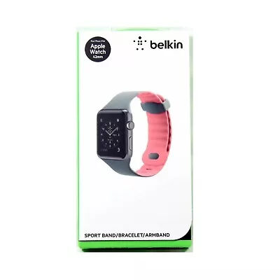 $19.95 • Buy Belkin Watch Band For Apple Wave Sport 42mm Airflow Carnation Pink F8w730btc01