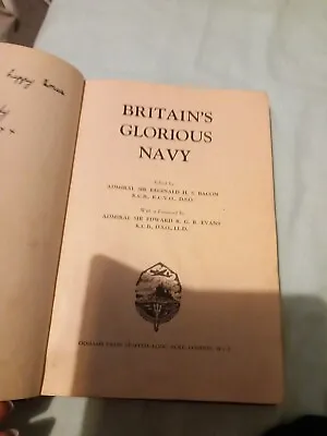 Britains Glorious Navy 1940s Antique Collectable Hardback Book  • £2.99