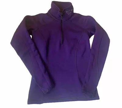 Mountain Hardwear 1/4 Zip Purple Pull Over Fleece Women’s Mock Extra Small XS • $10.39