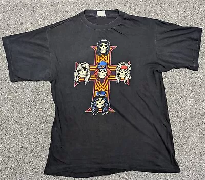 Vintage 80s Guns N Roses 1987 Appetite For Destruction T-shirt Large Original • £90