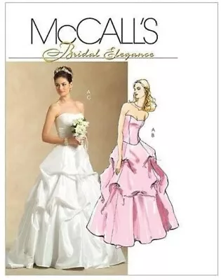 McCall's Sewing Pattern 5321 Misses Lined Top Skirts Evening Gown Bridal 6-12 • $9.95