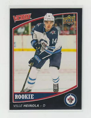 $7.48 • Buy 2020 UD NHCD Winnipeg Jets Ville Heinola Victory Black Rookie RC Card #V-22