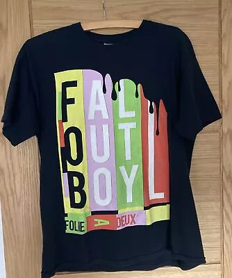 Fall Out Boy Folie A Deux T Shirt Rare Graphic Gildan Tag Medium  • £25