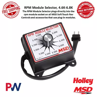 MSD RPM Module Selector Switch Range From 4.6K To 6.8K In 200 Increments #8671 • $139.92