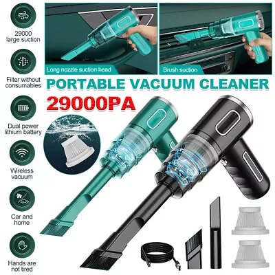 29000PA Mini Wireless Vacuum Cleaner Car Handheld Vacuum Powers USB Rechargeable • $23.99