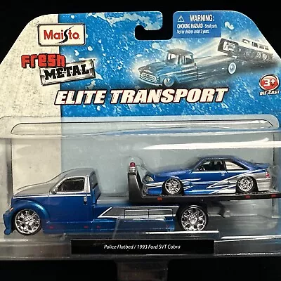 Maisto All Stars Elite Transport Police Flatbed / 1993 Ford Svt Cobra 2010 Rare • $199.99