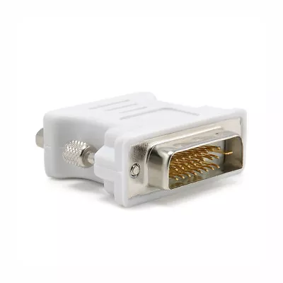 DVI To VGA SVGA Converter Adapter DVI-D Dual Link 24+1 Pin Male To 15 Female New • $3.38