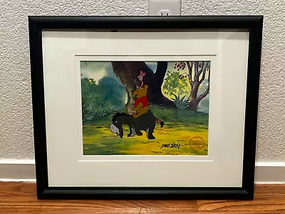 Disney Winnie The Pooh”The Blustery Day” Gold Seri Cel Signed By Marc Davis 1968 • $149.99