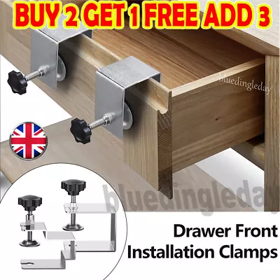 Universal Woodworking Clamp Fittings Panel Fixing Clip Drawer Installation Front • £5.79