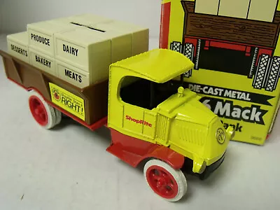 Ertl1:38 Replica1926 Mack Bulldog Crate Truck Bank Shop Rite Exc Cond W/box • $3.49