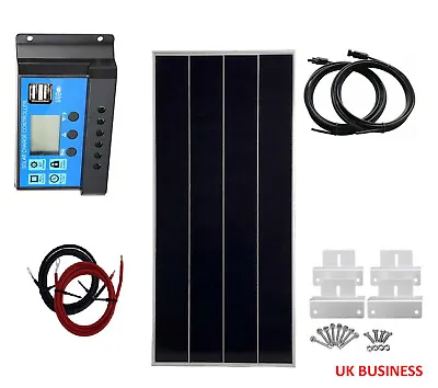 100W 120W 150W Monocrystalline Solar Panel 12V For Off Grid Solar Kit RV Caravan • £74.79
