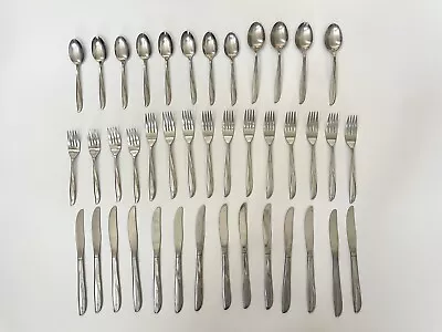 Oneida Community Twin Star Stainless Steel Flatware 41 Piece Set Atomic MCM • $99