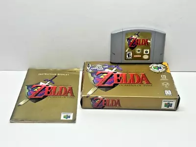 Nintendo 64 The Legend Of Zelda: Ocarina Of Time N64 Complete With Box & Manual • $140