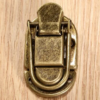 $4.85 • Buy Antique Latch Clasp Hasp Lock Buckle Jewelry Box Suitcase Wood Chest Hardware