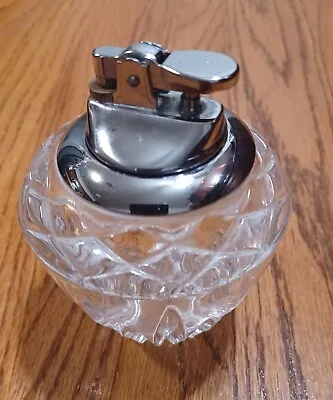 Vintage Princess House 873 Highlights Lead Crystal Heavy Table Lighter • $15