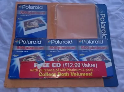 New 4 POLAROID 600 Instant Film 2- Platinum Sealed Expired • $59.99