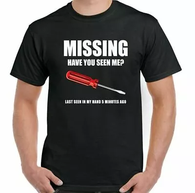 £9.94 • Buy MISSING SCREWDRIVER T-SHIRT Funny DIY Tradesman Electrician Carpenter Tee Top