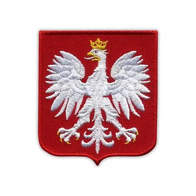 Poland/Polish Coat Of Arms - Medium Patch/Badge Embroidered • £2.72