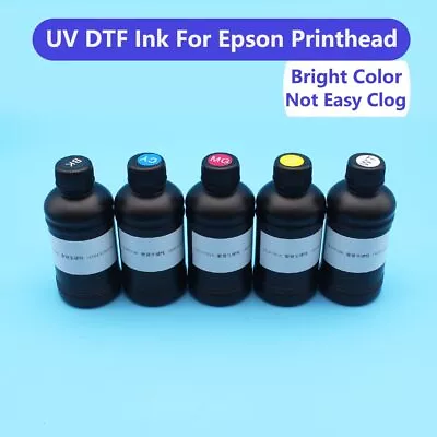 500ML UV DTF Ink For Epson R1390 R1800 R1900 L805 L800 L1800 1410 TX800 XP600 • $96