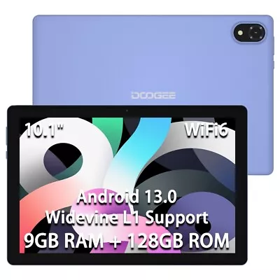 DOOGEE U10 10.1 In Tablet 9GB+128GB(TF 1TB) Wi-Fi 6 Android 13 Tablet  5060mAh • $69