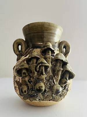 Australian Studio Mushroom Pottery Vase By Daisy Nook • $18.02