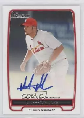 2012 Bowman Retail Prospect Auto Matt Adams #BPA-MA Rookie Auto RC • $3.41