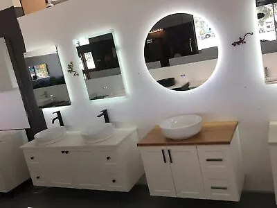 Hampton Shaker Style Bathroom Vanity Cooper 900 Wall Hung  • $680