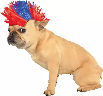 Rubie'S Wig For Pets Small To Medium Red And Blue Mohawk • $15.99