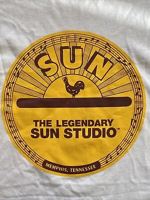 Vintage Sun Records Studio Memphis Tennessee T Shirt Classic Logo Men's 2XL • $19.47