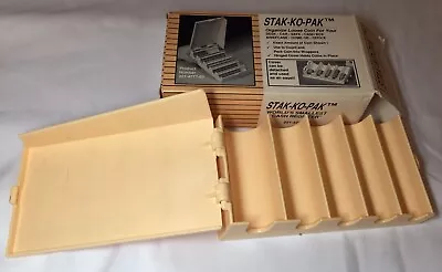 Vintage STAK-KO-PAK Coin Change Sorter Holder Made USA Advertising Hard Plastic  • $15.50